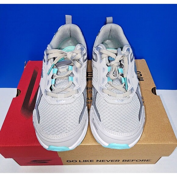 Skechers Air Cooled Goga Mat Go Run Consistent Women's Shoes Size 7 Grey - Picture 1 of 9